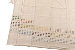 人間国宝 佐々木苑子作　紋織 紬訪問着　「春の音」のサブ3画像