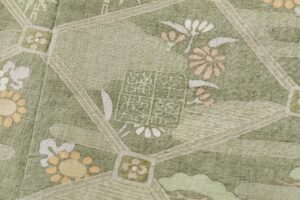 千總製　本場結城紬地 訪問着のサブ9画像