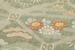 千總製　本場結城紬地 訪問着のサブ8画像