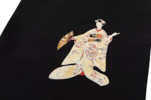 初代 由水十久作　本加賀友禅 塩瀬九寸名古屋帯のサブ2画像