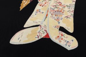 初代 由水十久作　本加賀友禅 塩瀬九寸名古屋帯のサブ4画像