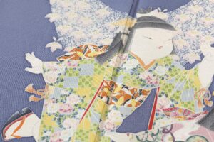 二代目 由水十久作　本加賀友禅 訪問着　「花幕」のサブ7画像